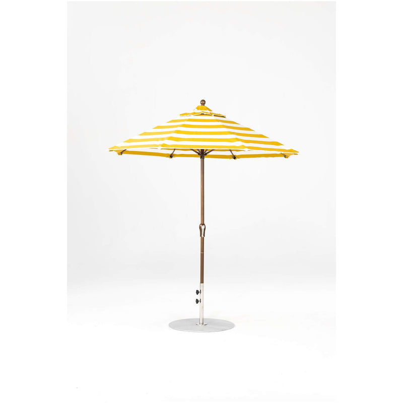7.5 Ft Octagonal Frankford Patio Umbrella- Crank Lift- Matte Bronze Frame