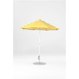 7.5 Ft Octagonal Frankford Patio Umbrella- Crank Lift- Matte White Frame
