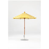 7.5 Ft Octagonal Frankford Patio Umbrella- Crank Lift- Wood Grain Frame