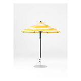 7.5 Ft Octagonal Frankford Patio Umbrella- Pulley Lift- Matte Black Frame