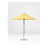 7.5 Ft Octagonal Frankford Patio Umbrella- Pulley Lift- Matte Bronze Frame