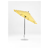9 Ft Octagonal Frankford Patio Umbrella- Crank Auto-Tilt- Matte Black Frame