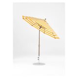 9 Ft Octagonal Frankford Patio Umbrella- Crank Auto-Tilt- Matte Bronze Frame