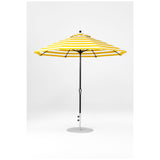 9 Ft Octagonal Frankford Patio Umbrella- Crank Lift- Matte Black Frame