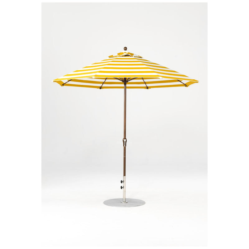 9 Ft Octagonal Frankford Patio Umbrella- Crank Lift- Matte Bronze Frame