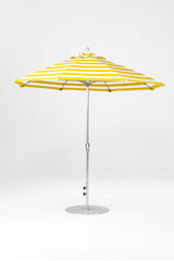 9 Ft Octagonal Frankford Patio Umbrella- Crank Lift- Matte Silver Frame