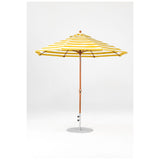 9 Ft Octagonal Frankford Patio Umbrella- Crank Lift- Wood Grain Frame