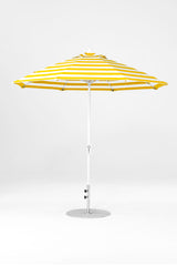 9 Ft Octagonal Frankford Patio Umbrella- Crank Lift- Matte White Frame