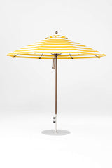 9 Ft Octagonal Frankford Patio Umbrella- Pulley Lift- Matte Bronze Frame