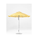 9 Ft Octagonal Frankford Patio Umbrella- Pulley Lift- Matte Silver Frame