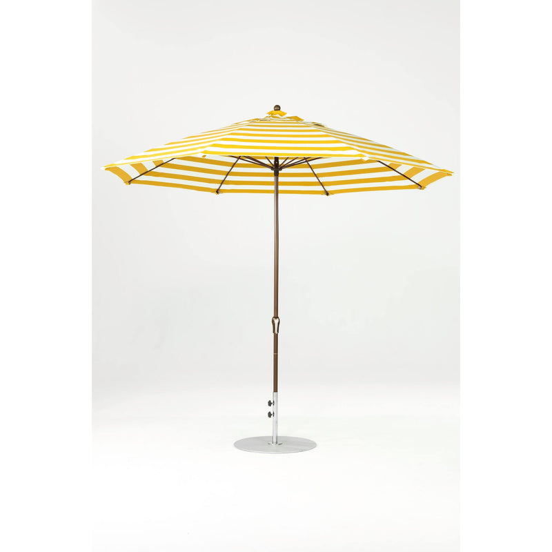 11 Ft Octagonal Frankford Patio Umbrella- Crank Lift- Matte Bronze Frame