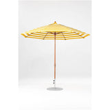 11 Ft Octagonal Frankford Patio Umbrella- Crank Lift- Wood Grain Frame