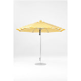 11 Ft Octagonal Frankford Patio Umbrella- Pulley Lift- Matte Silver Frame