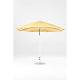 11 Ft Octagonal Frankford Patio Umbrella- Pulley Lift- Matte White Frame