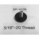 5/16"-18 Thread Stainless Steel Stud Adjustable Glide | Black | Item 30-412B