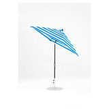 6.5 Ft Frankford Square Patio Umbrella- Crank Auto-Tilt- Matte Black Frame