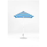 6.5 Ft Square Frankford Patio Umbrella- Crank Lift- Matte White Frame