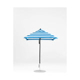 6.5 Ft Square Frankford Patio Umbrella- Pulley Lift- Matte Black Frame