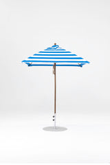 6.5 Ft Square Frankford Patio Umbrella- Pulley Lift- Matte Bronze Frame