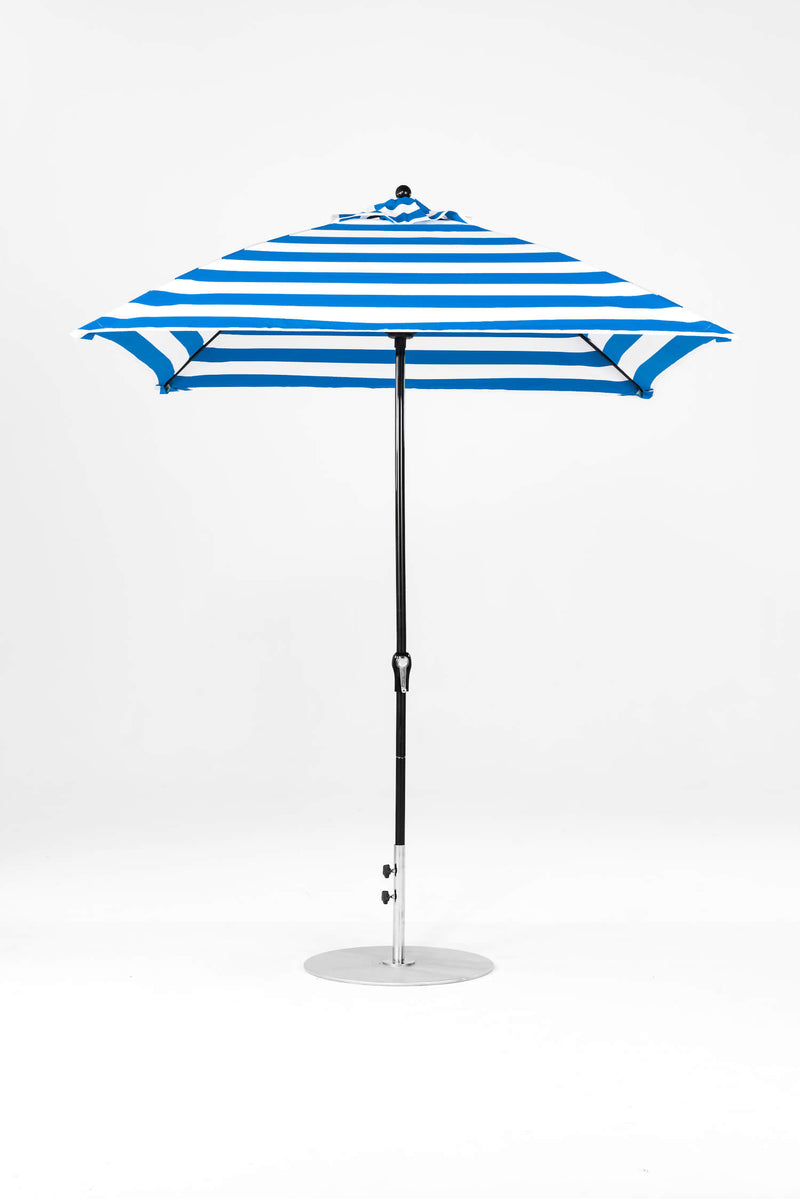 7.5 Ft Square Frankford Patio Umbrella- Crank Lift- Matte Black Frame