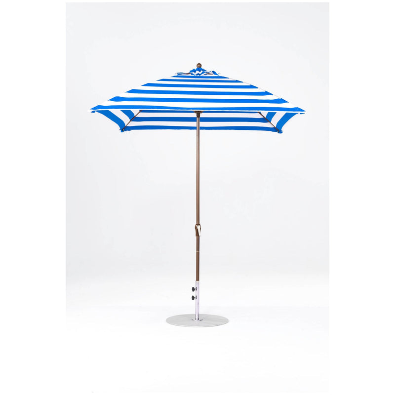 7.5 Ft Square Frankford Patio Umbrella- Crank Lift- Matte Bronze Frame