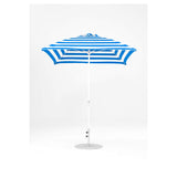 7.5 Ft Square Frankford Patio Umbrella- Crank Lift- Matte White Frame