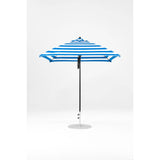 7.5 Ft Square Frankford Patio Umbrella- Pulley Lift- Matte Black Frame