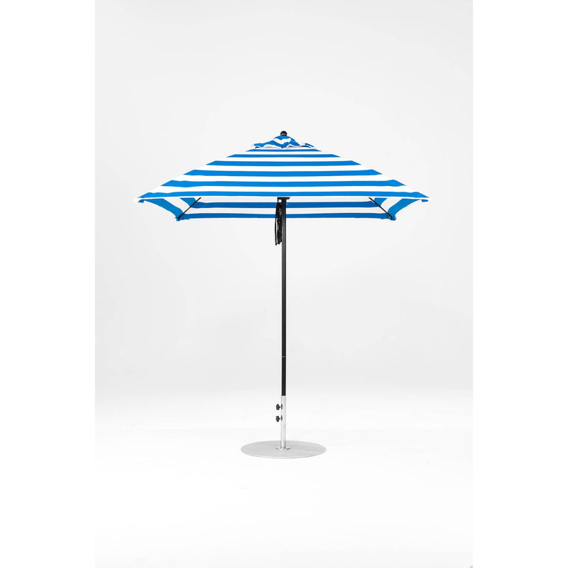 7.5 Ft Square Frankford Patio Umbrella- Pulley Lift- Matte Black Frame