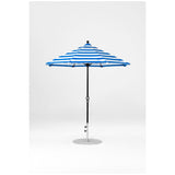 7.5 Ft Octagonal Frankford Patio Umbrella- Crank Lift- Matte Black Frame