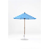 7.5 Ft Octagonal Frankford Patio Umbrella- Crank Lift- Matte Bronze Frame