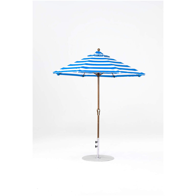7.5 Ft Octagonal Frankford Patio Umbrella- Crank Lift- Matte Bronze Frame