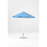 7.5 Ft Octagonal Frankford Patio Umbrella- Crank Lift- Matte White Frame