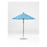 7.5 Ft Octagonal Frankford Patio Umbrella- Pulley Lift- Matte Bronze Frame