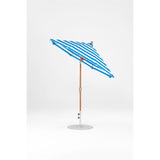 7.5 Ft Octagonal Frankford Patio Umbrella- Crank Auto-Tilt- Wood Grain Frame