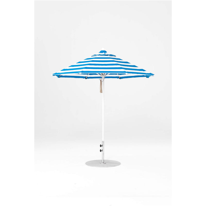 7.5 Ft Octagonal Frankford Patio Umbrella- Pulley Lift- Matte White Frame