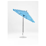 9 Ft Octagonal Frankford Patio Umbrella- Crank Auto-Tilt- Matte Black Frame
