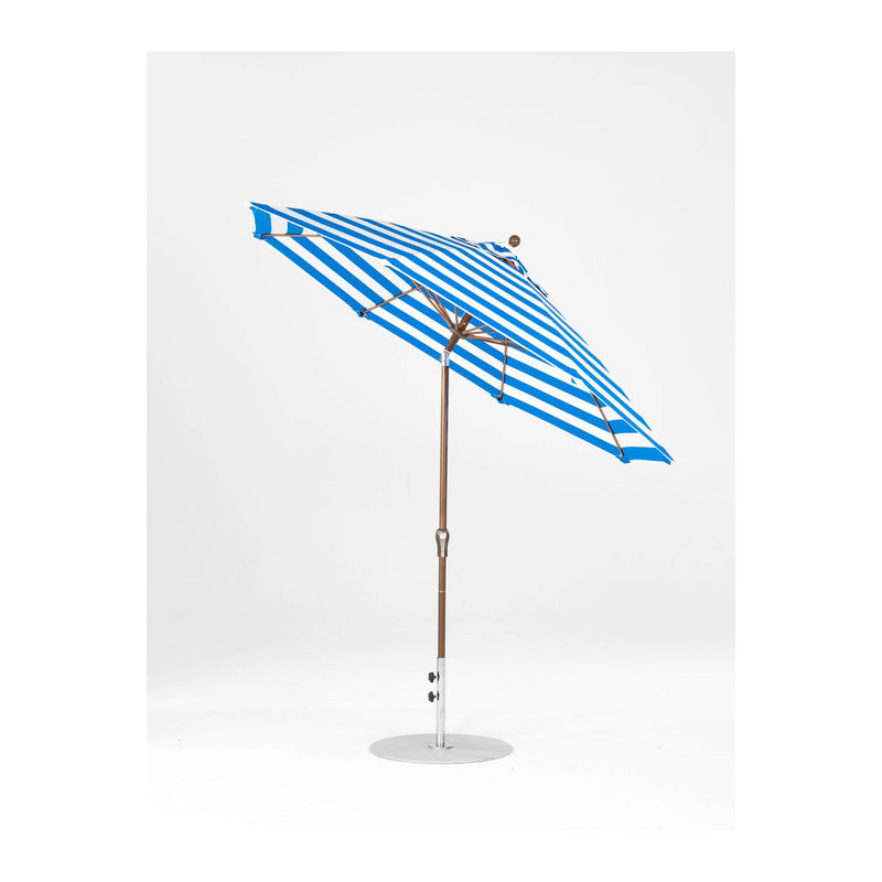 9 Ft Octagonal Frankford Patio Umbrella- Crank Auto-Tilt- Matte Bronze Frame