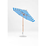 9 Ft Octagonal Frankford Patio Umbrella- Crank Auto-Tilt- Wood Grain Frame