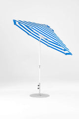 9 Ft Octagonal Frankford Patio Umbrella- Crank Auto-Tilt- Matte White Frame