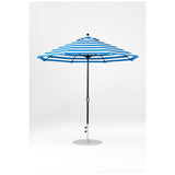 9 Ft Octagonal Frankford Patio Umbrella- Crank Lift- Matte Black Frame