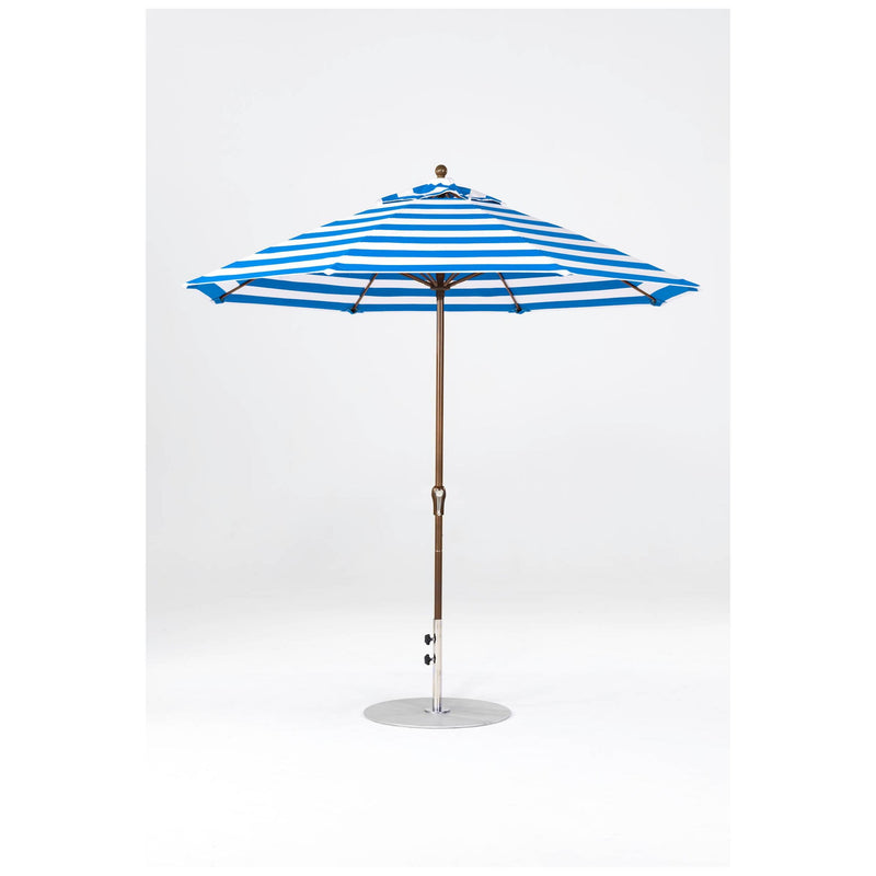9 Ft Octagonal Frankford Patio Umbrella- Crank Lift- Matte Bronze Frame