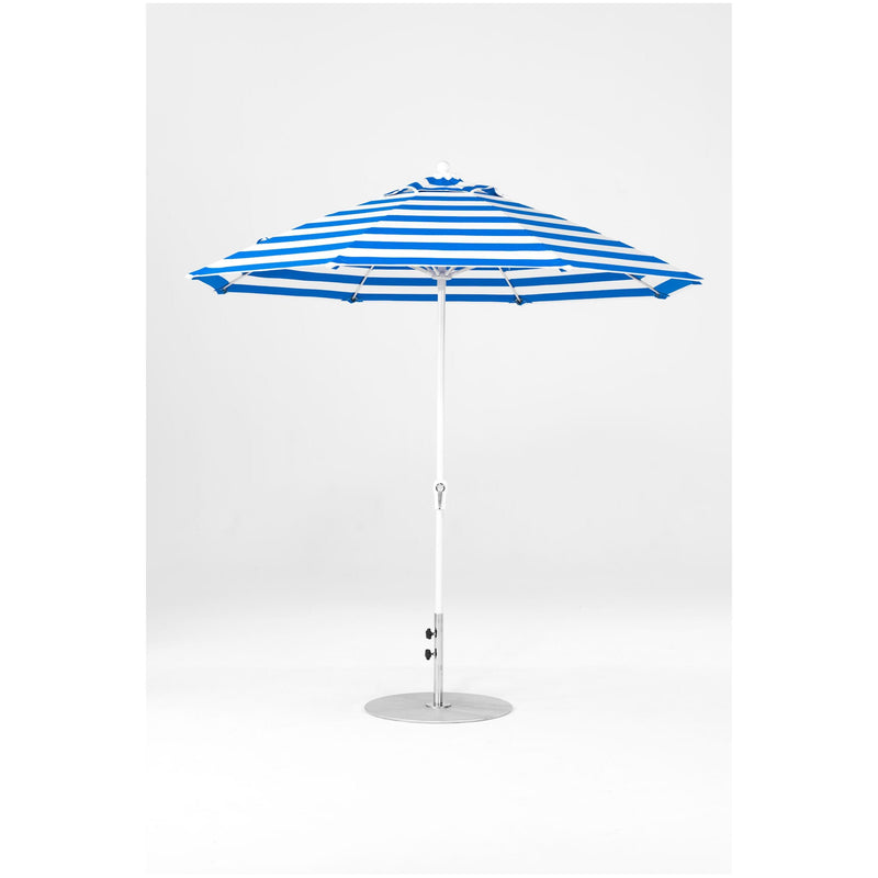 9 Ft Octagonal Frankford Patio Umbrella- Crank Lift- Matte White Frame