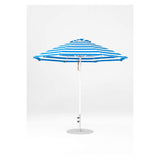 9 Ft Octagonal Frankford Patio Umbrella- Pulley Lift- Matte White Frame