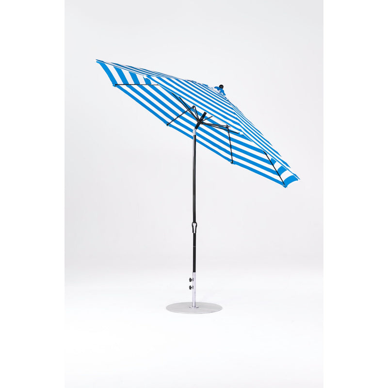 11 Ft Octagonal Frankford Patio Umbrella- Crank Auto-Tilt- Matte Black Frame