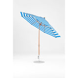 11 Ft Octagonal Frankford Patio Umbrella- Crank Auto-Tilt- Wood Grain Frame