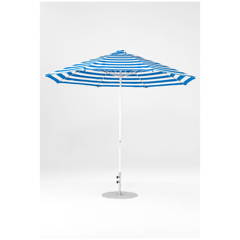 11 Ft Octagonal Frankford Patio Umbrella- Crank Lift- Matte White Frame