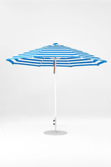 11 Ft Octagonal Frankford Patio Umbrella- Pulley Lift- Matte White Frame