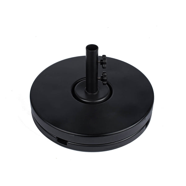 Resin Coated Concrete Umbrella Base- FLAT frankford-resin-coated-concrete-umbrella-base-flat Frankford Bases Sunniland Patio - Patio Furniture in Boca Raton 23-BK.jpeg