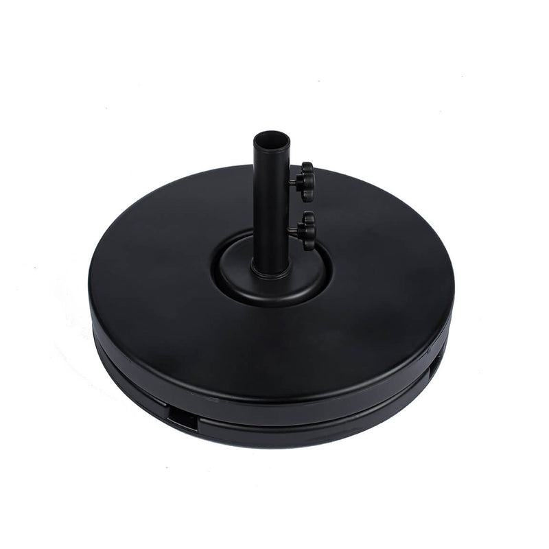 Resin Coated Concrete Umbrella Base- FLAT frankford-resin-coated-concrete-umbrella-base-flat Frankford Bases Sunniland Patio - Patio Furniture in Boca Raton 23-BK.jpeg