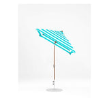 6.5 Ft Frankford Square Patio Umbrella- Crank Auto-Tilt- Matte Bronze Frame